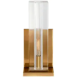 Crystal and Hand-Rubbed Antique Brass