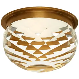 Hand-Rubbed Antique Brass Crystal
