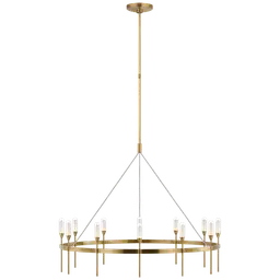 Natural Brass Clear Glass
