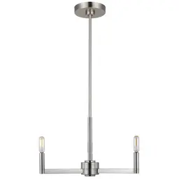 Brushed Nickel LED Bulb(s) Included