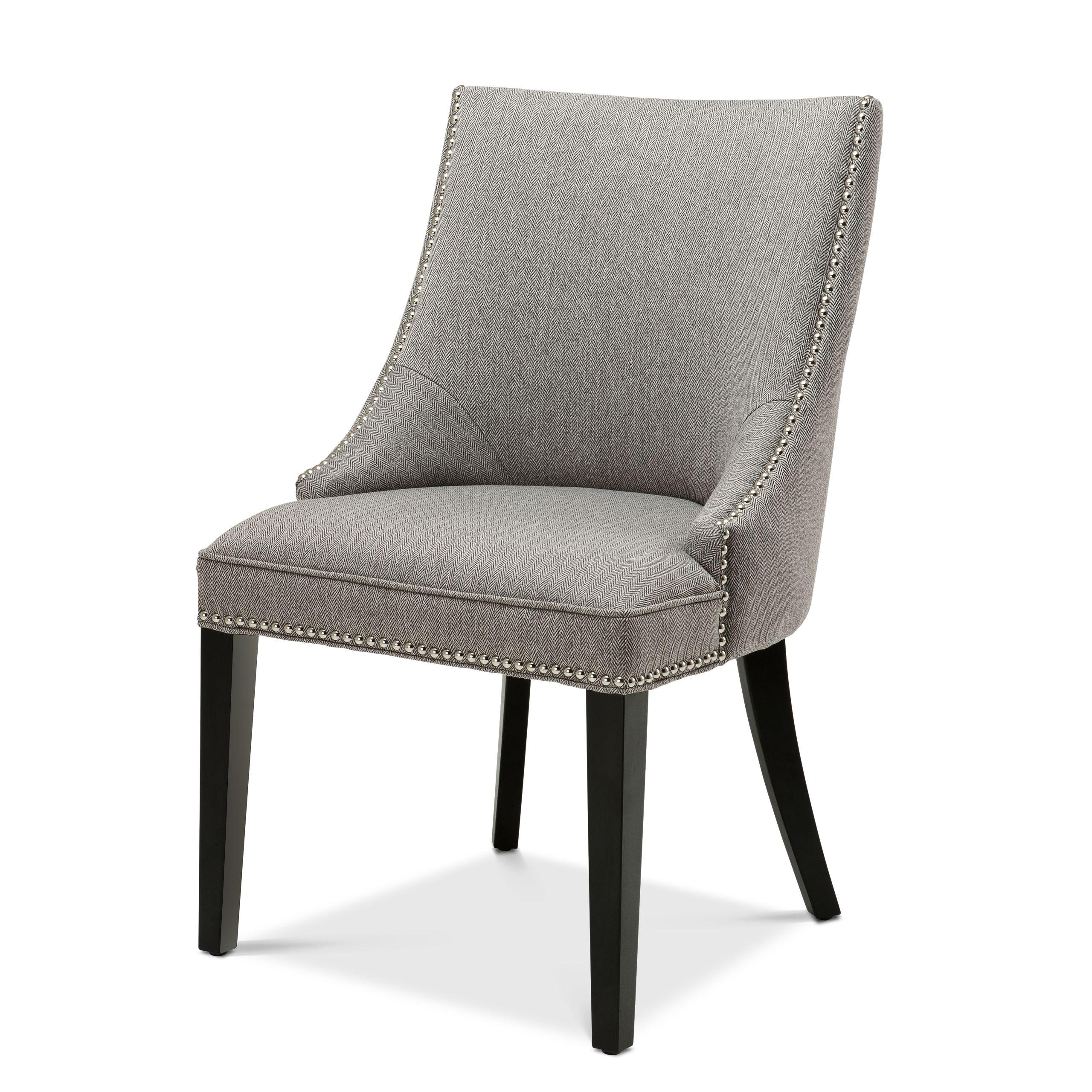 herringbone brown grey | nickel nails | black legs