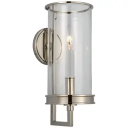 Polished Nickel Clear Glass