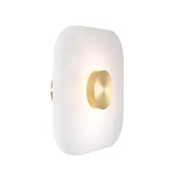 alabaster | light brass finish S