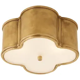 Natural Brass Frosted Glass