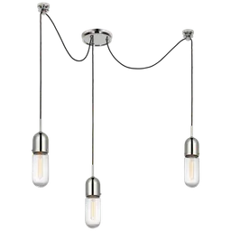 Polished Nickel Clear Glass