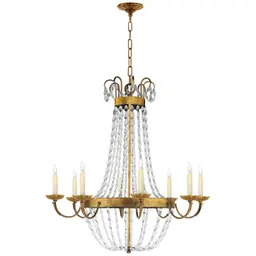 Gilded Iron Seeded Glass