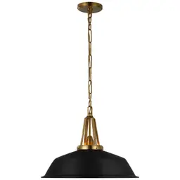 Antique-Burnished Brass Matte Black