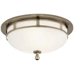Antique Nickel Frosted Glass