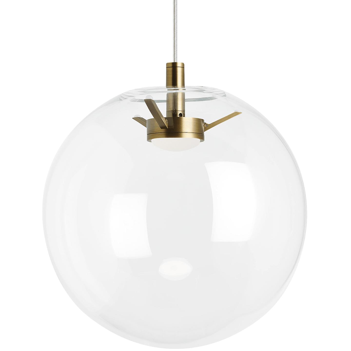 Aged Brass Clear LED WARM DIM 3000K - 2200K 120V