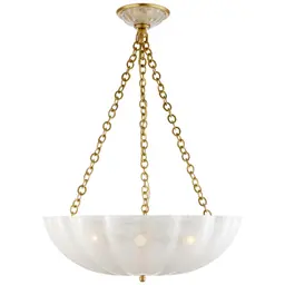 Hand-Rubbed Antique Brass White Glass