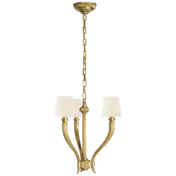 Antique-Burnished Brass 3" x 4" x 4" Linen