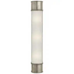Antique Nickel Frosted Glass
