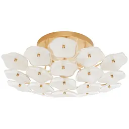Soft Brass Cream Tinted Glass