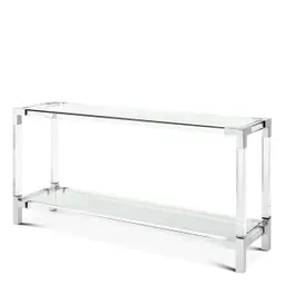 clear acrylic | polished stainless steel