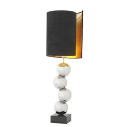 nickel finish | black marble base