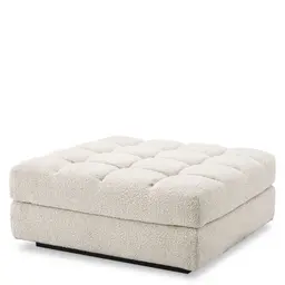 bouclé cream | black base