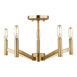 Satin Brass LED Bulb(s) Included