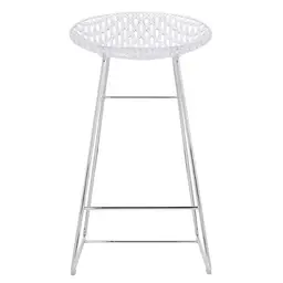 Crystal Seat with Chrome Legs