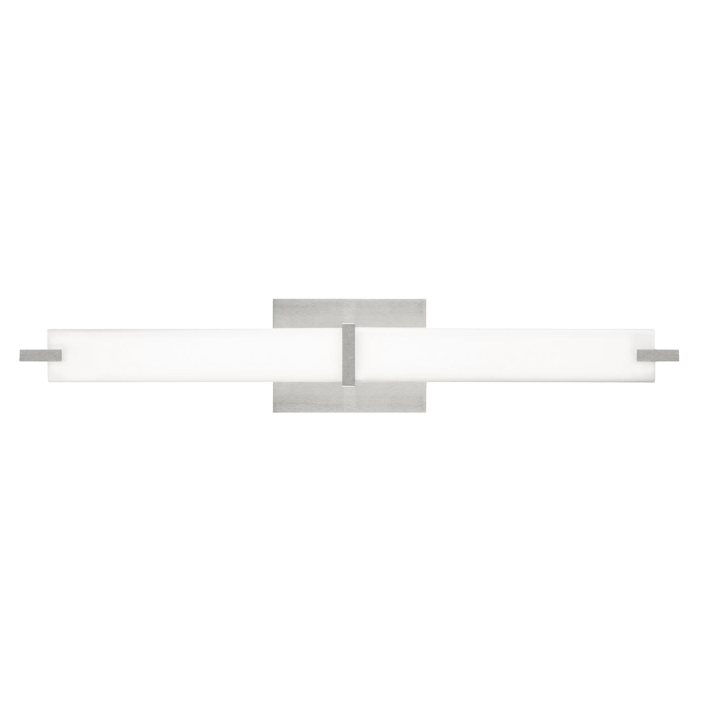 Satin Nickel White Glass LED 90 CRI 3000K 120V
