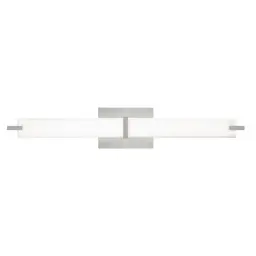 Satin Nickel White Glass LED 90 CRI 3000K 120V