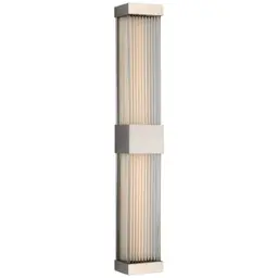 Polished Nickel Clear Glass Rods