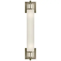 Antique Nickel Frosted Glass