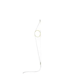 White Cable/Gold Ring