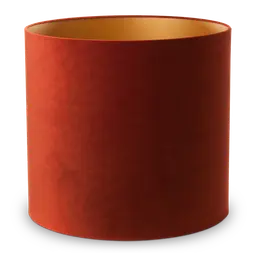 Rust red Shade inside 100% PVCSupport 9 cm deepened
