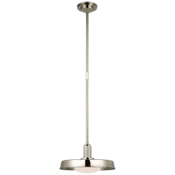 Polished Nickel White Glass