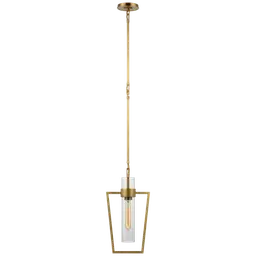 Hand-Rubbed Antique Brass Clear Glass