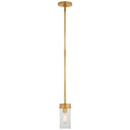 Hand-Rubbed Antique Brass Clear Glass