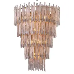 light brushed brass finish | smoke glass L