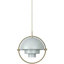Sea Grey with Brass, Glass