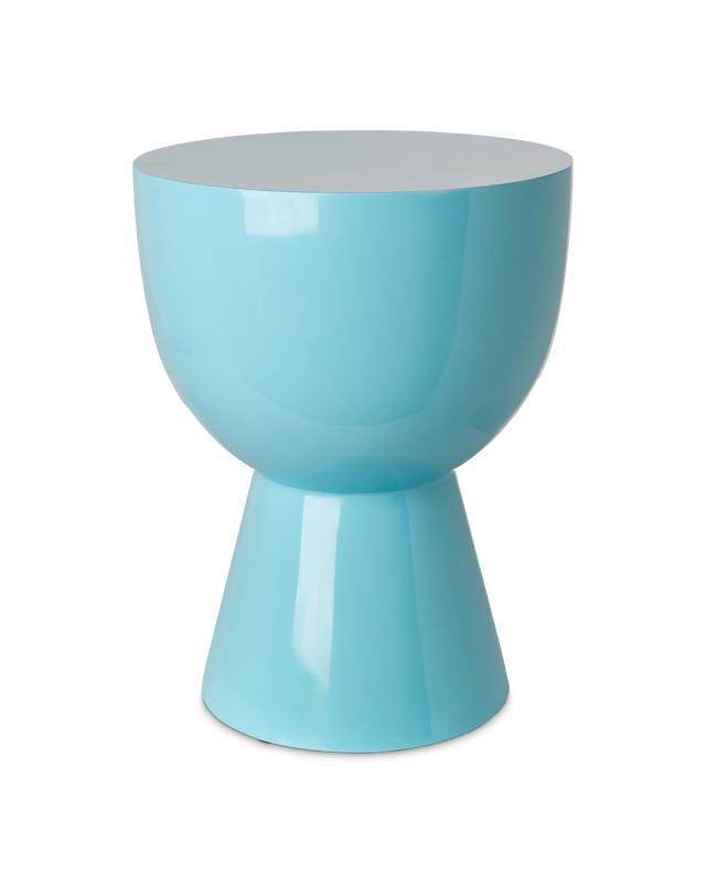 light blue Lacquered polyester