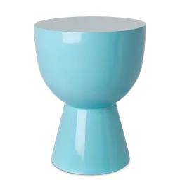 light blue Lacquered polyester