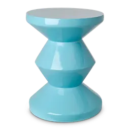 light blue Lacquered polyester