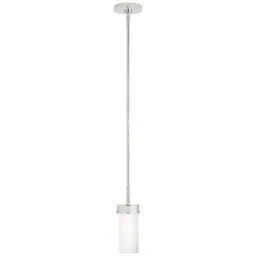 Polished Nickel White Glass