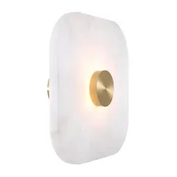 alabaster | light brass finish L