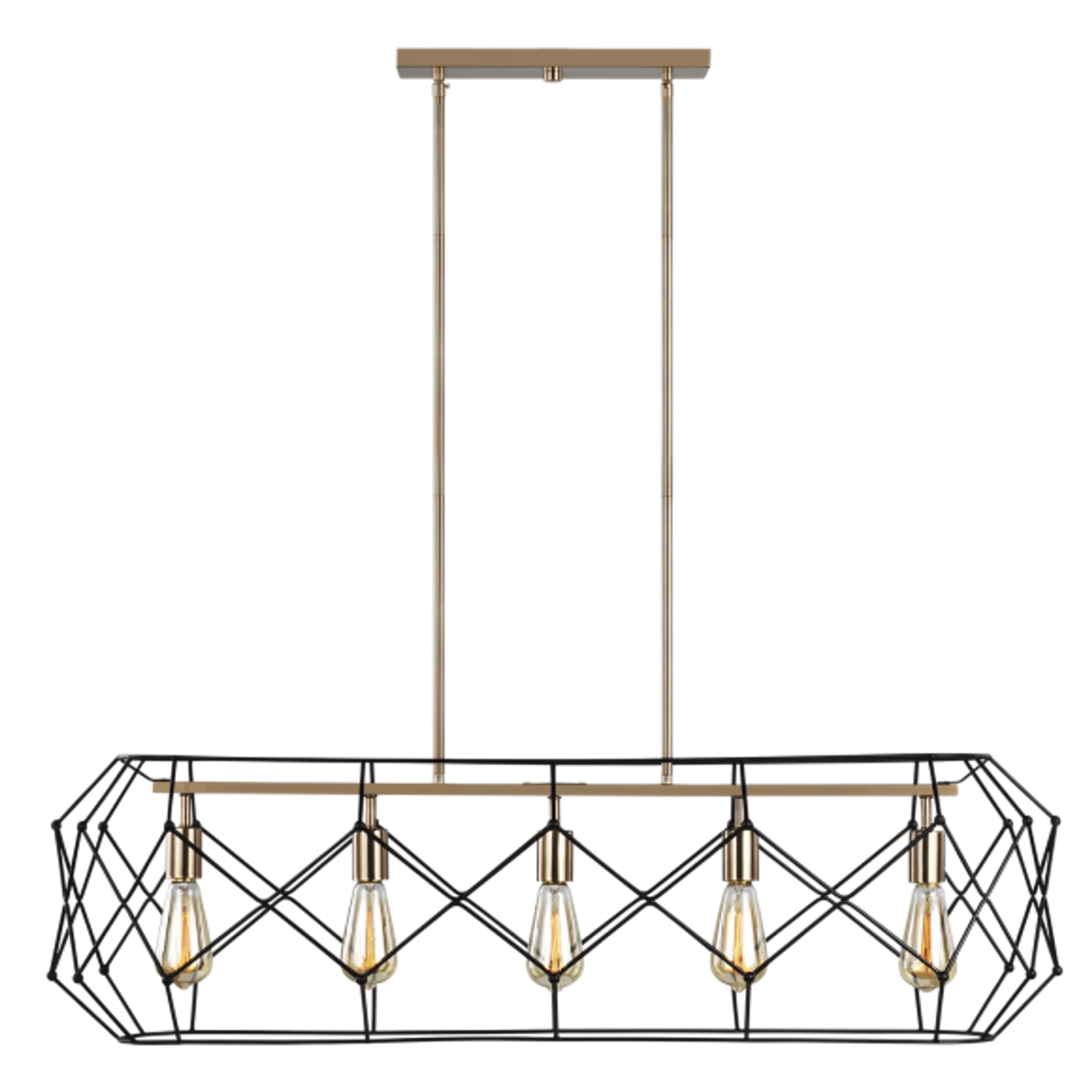 Купить Подвесной светильник Zarra Five Light Linear Lantern в интернет-магазине roooms.ru