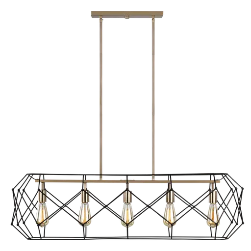 Купить Подвесной светильник Zarra Five Light Linear Lantern в интернет-магазине roooms.ru