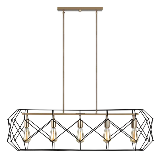 Купить Подвесной светильник Zarra Five Light Linear Lantern в интернет-магазине roooms.ru