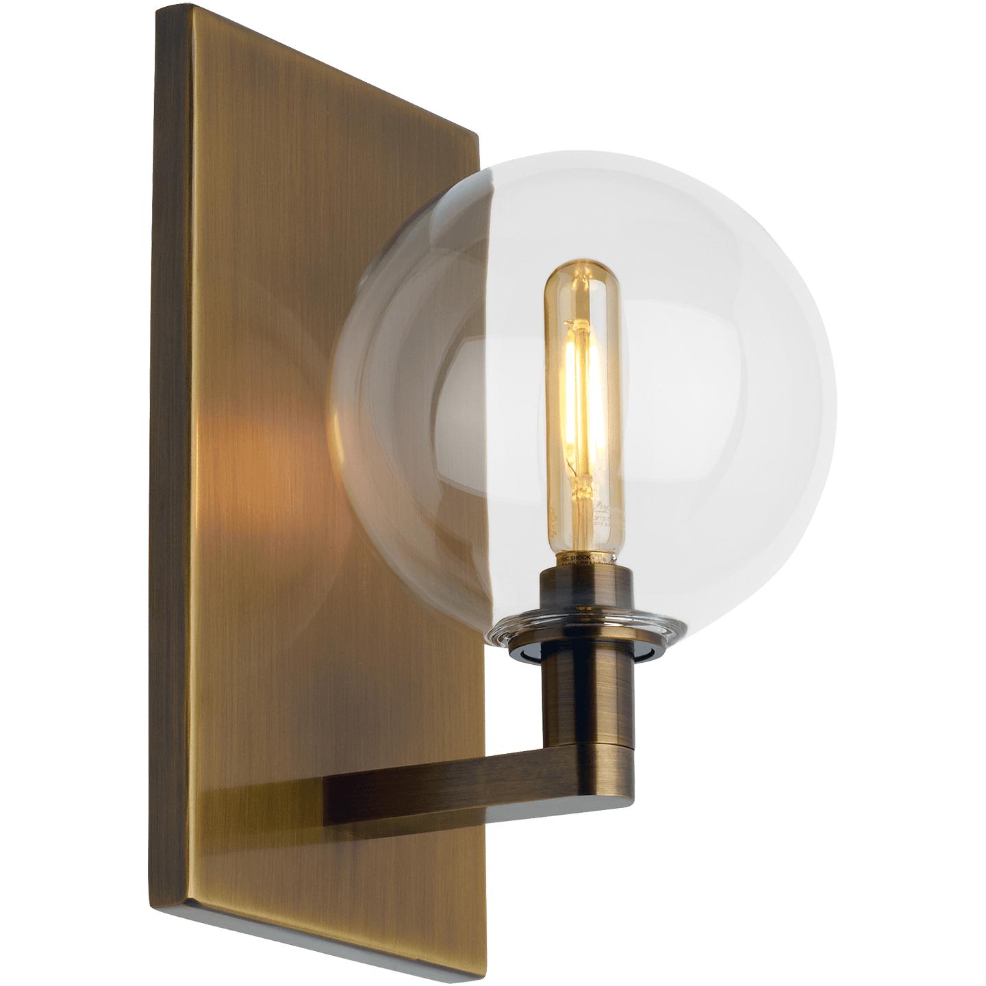 Aged Brass Clear Single LED T6 90 CRI 2700K 120V (T20/T24)