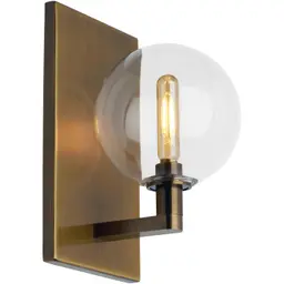 Aged Brass Clear Single LED T6 90 CRI 2700K 120V (T20/T24)