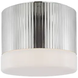 Polished Nickel White Glass