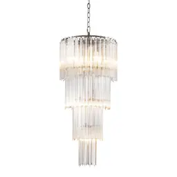 clear glass | nickel finish S