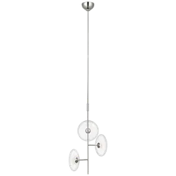 Polished Nickel Clear Glass