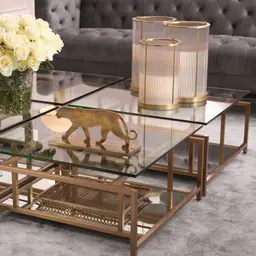 antique brass finish | clear glass S