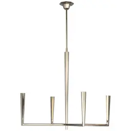 Polished Nickel White Glass