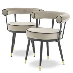 savona greige velvet | black piping | black & brass finish legs