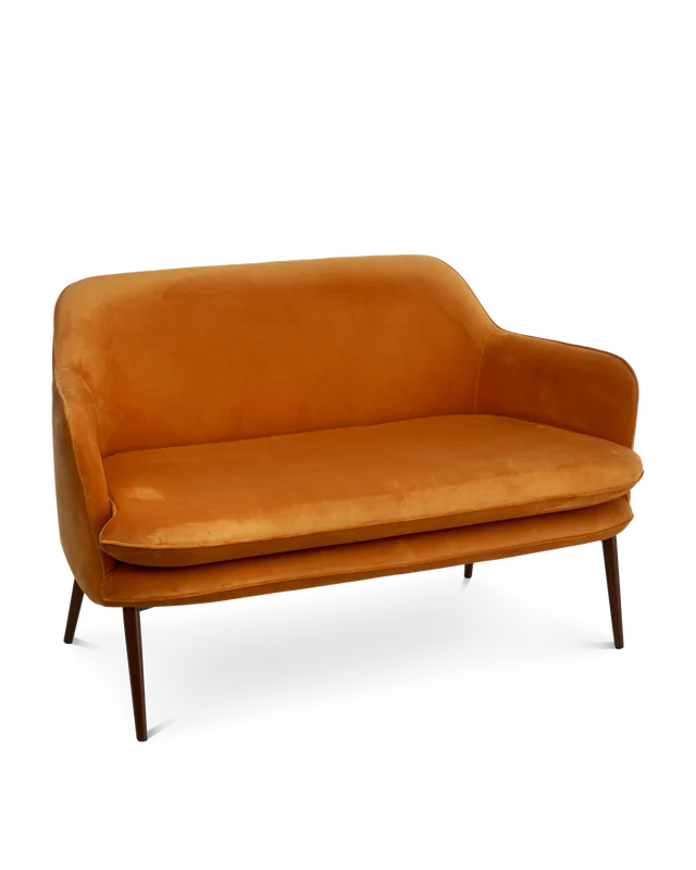 Gold Metal frameHR foamRound tapered powder coated metal legs